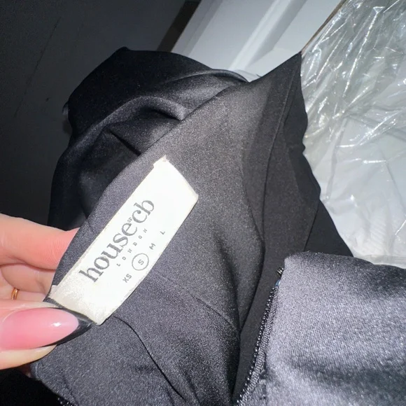 House of CB - Off the Shoulder Mini Dress - Black, Small - Picture 7 of 11